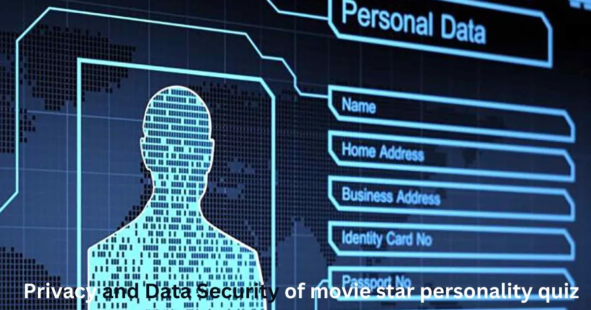 Privacy and Data Security of movie star personality quiz