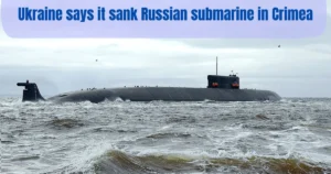 Ukraine says it sank Russian submarine in Crimea