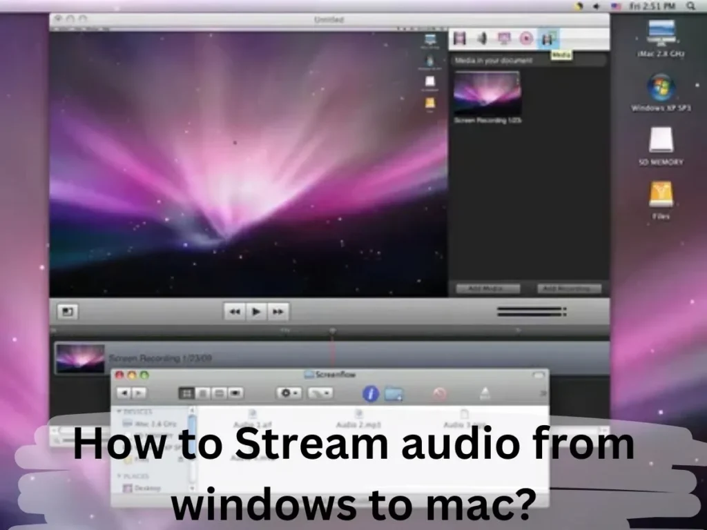 How to stream audio from windows to mac