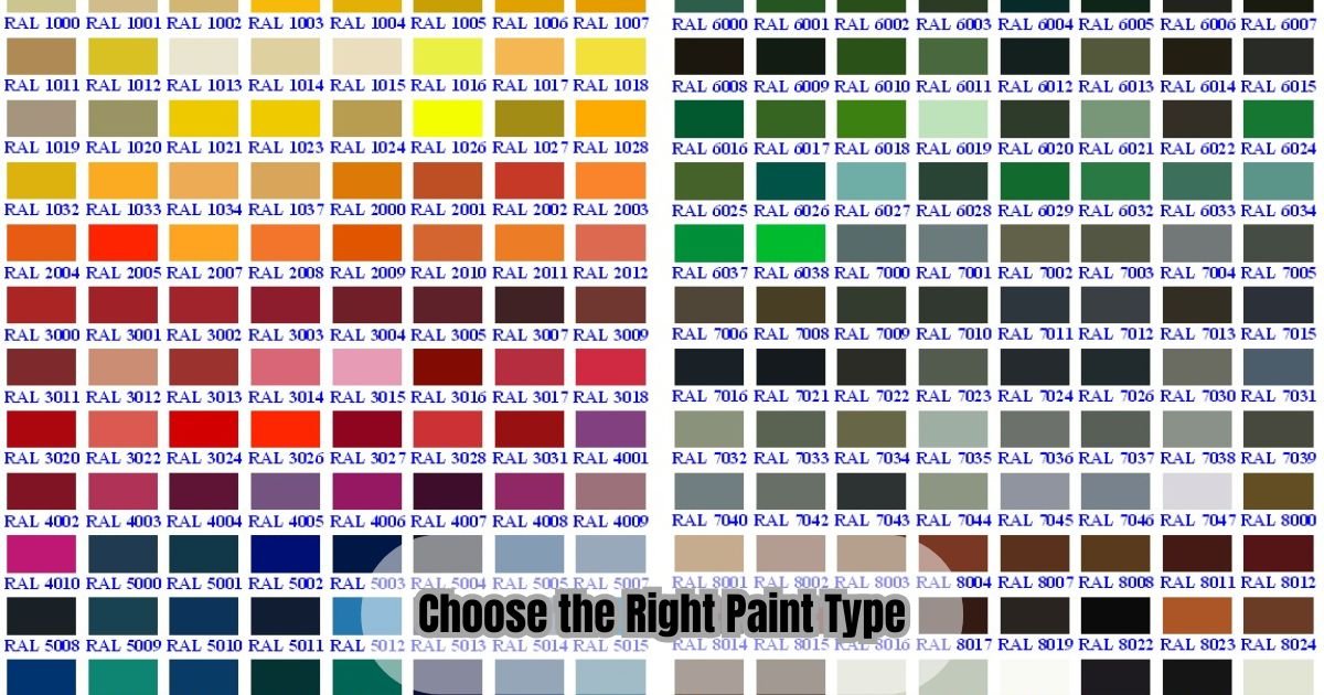 Choose the Right Paint Type